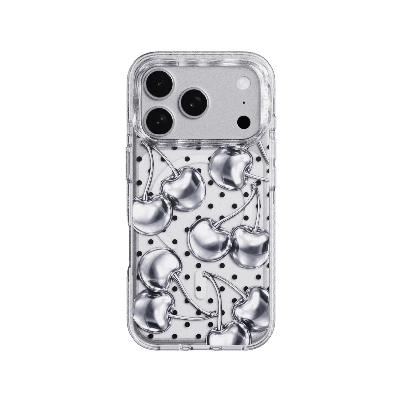 【GRAGG】 MAGSAFE LAYERS FRAME CASE CLEAR - CHROME CHERRY 正規品