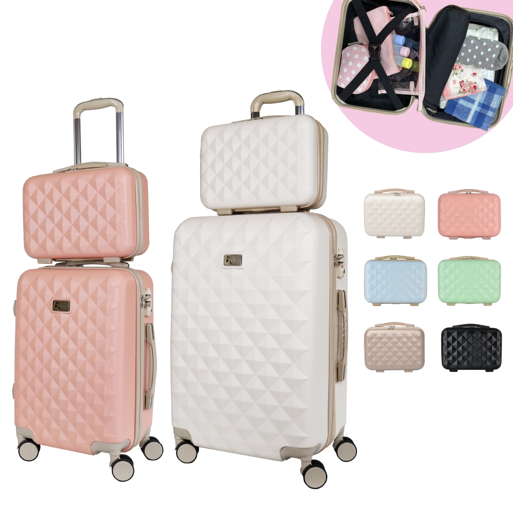 ［012」かわいいミニトランク＋キャリーケース セット