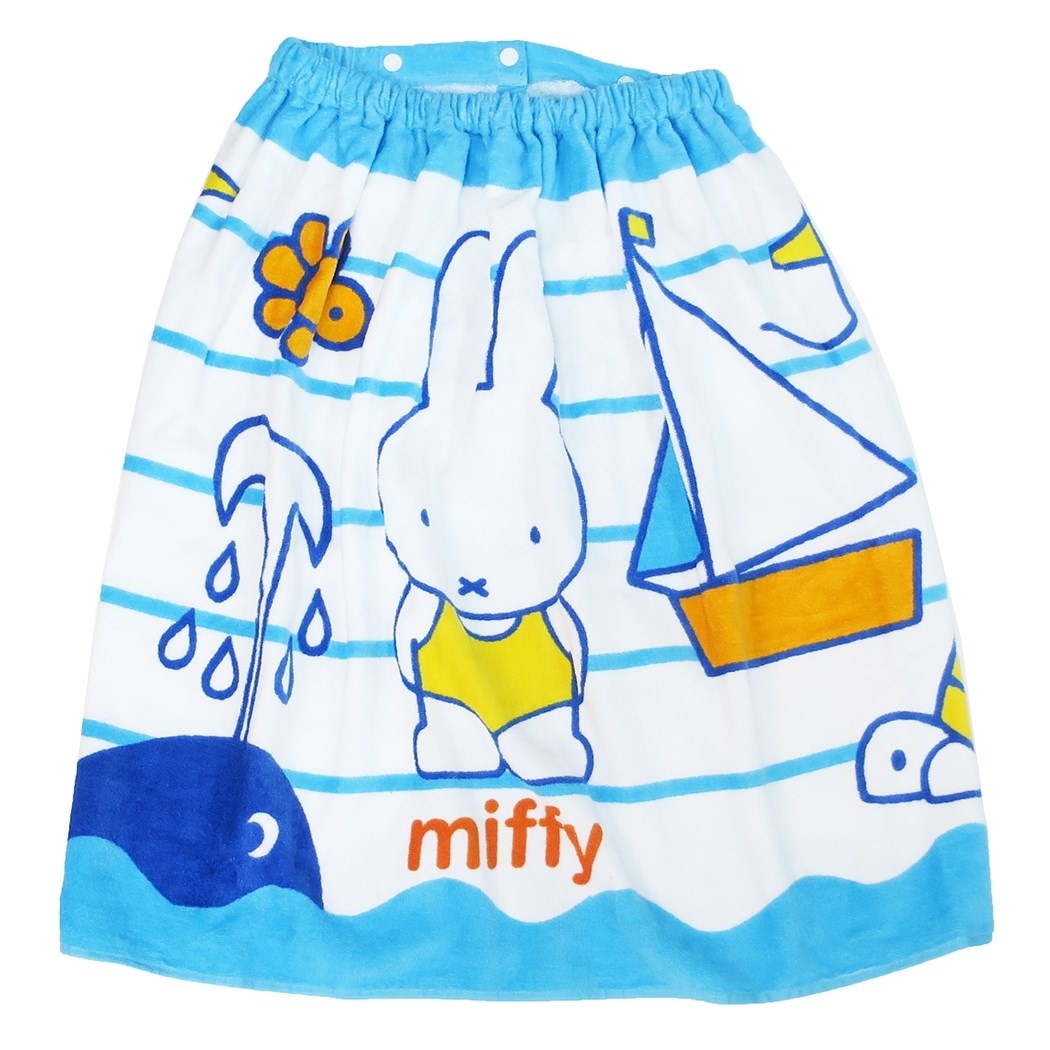 Qoo10 ミッフィー ラップタオル 60cm 丈 キッズ