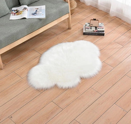 モフモフ 雲 クモ 玄関マット ドアマット 足ふきマット 寝室 階段マット 快適 ふわふわ シンプル おしゃれ インテリア 子供 可愛い かわいい ふわふわで癒される 柔らか 心地いい 120*