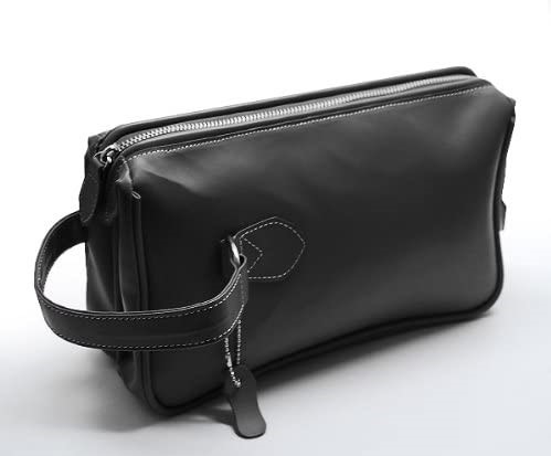 【新規OPEN】【期間限定セール】【激安】【新品未使用】牛革ヴィンテージ加工　非常に広い開口部　ミニダレス型　セカンドバッグ　LI-2153　BK