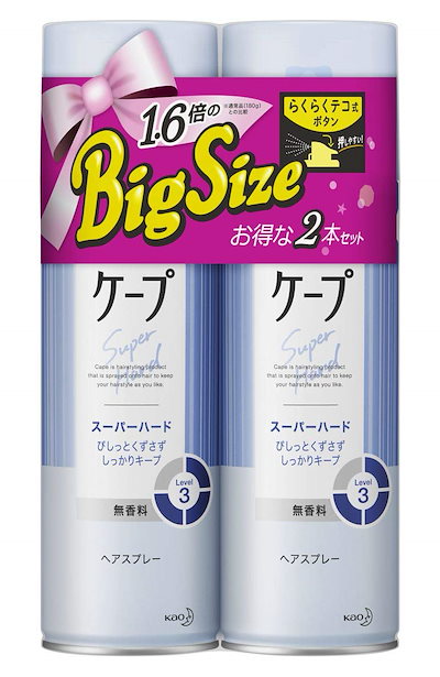 他サイト： ケープ 【まとめ買い】スーパーハード 無香料 特大 300g×2個 セットの商品画像