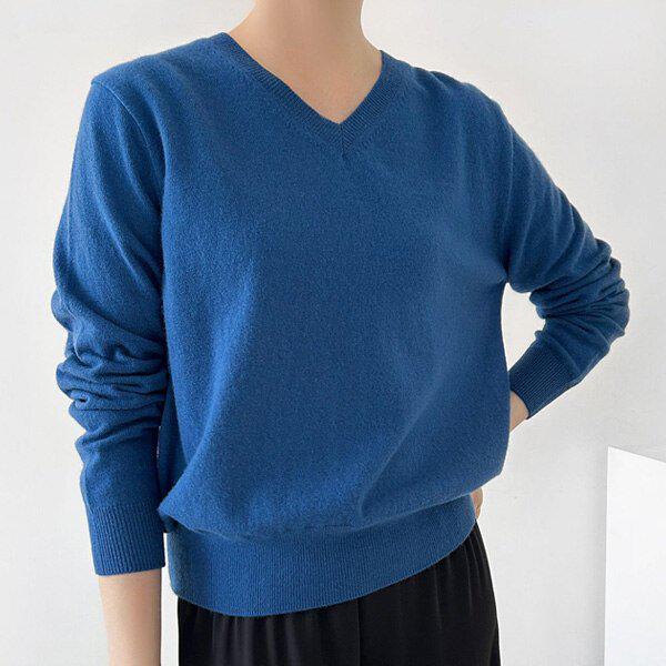 (KN)キャシーブニットティー冬女性ニットTシャツ