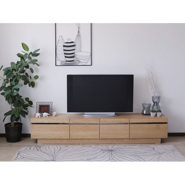 【限定品】 TVボード（ナチュラル） 幅約210cm [完成品］ テレビ台