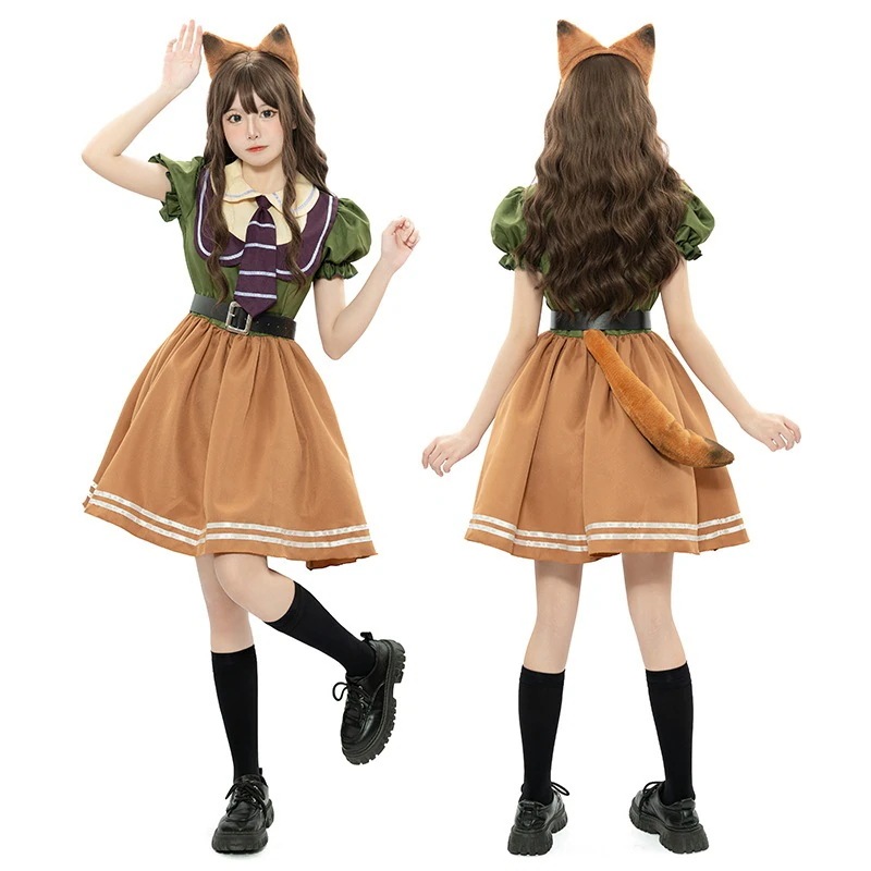 ロリータワインレッドのメイド服cos服メイドスカート女装ワンピース コスチューム
