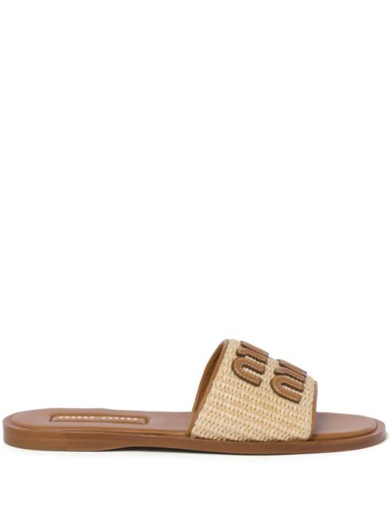 MIU MIU Women Sandals 5XX644F005 3LOM F0018 NATURALE