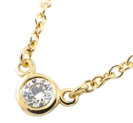 10769213 ELSA PERETTI シングルダイヤモンド ペンダント0.05ct 18KYG