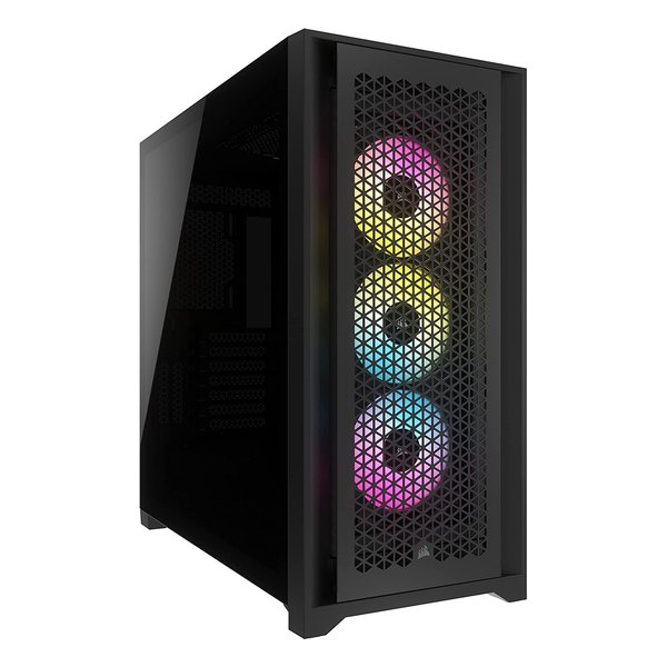 コルセア iCUE 5000D RGB Airflow Tempered Glass ミドルタワー型PCケース ブラック CC-9011242-WW