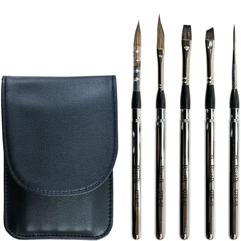 合成皮革バッグ付きアクリル絵筆,ピース/セット,高品質,旅行用,水彩絵筆,5 GTS-05 4,902円