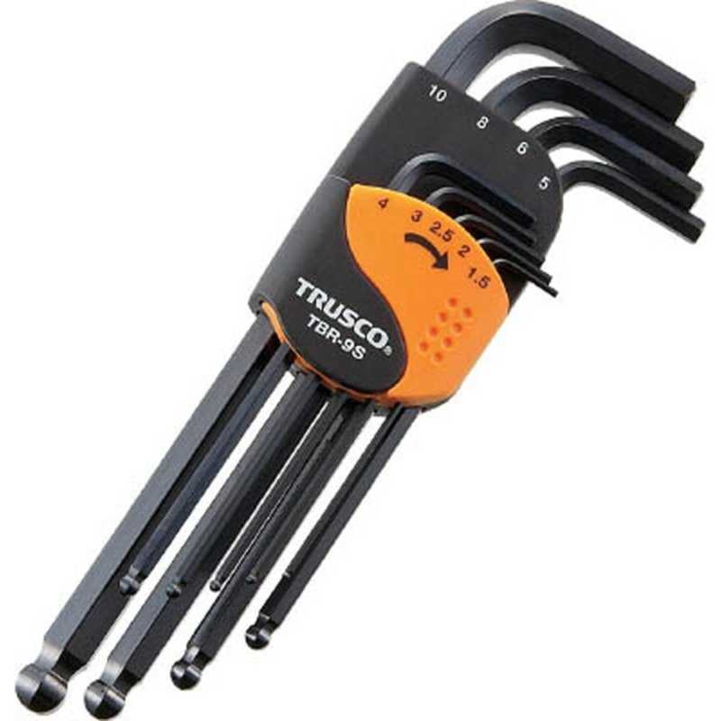 トラスコ中山　ボールポイント六角棒レンチセット(標準タイプ)16本入　TBR16S 8,400円