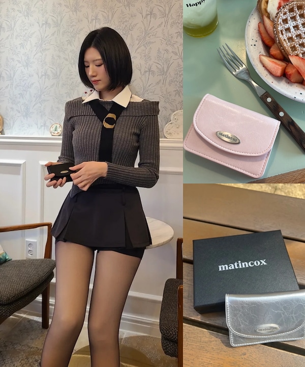 ★matincox★ Auris Card Wallet Cream 마틴콕스 / matincox | 𝐍𝐄𝐖 𝐂𝐎𝐋𝐎𝐑 𝐑𝐄𝐋𝐄𝐀𝐒𝐄