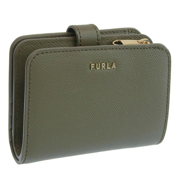フルラ 財布 レディース 二つ折り財布 アウトレット レザー カーキグレー FURLA CLASSIC COMPACT S WALLET WP00443BX03062810S