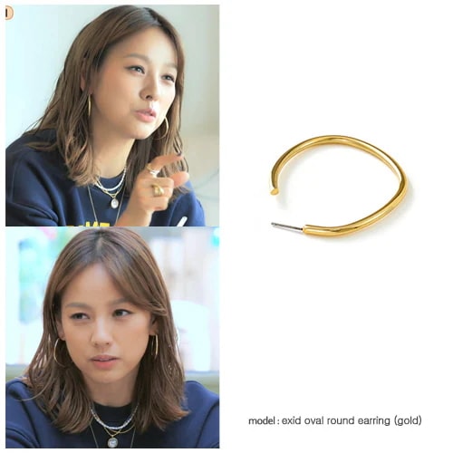 theRoves exid oval round earring Lee Hyori Sunye Hong Soo-hyun