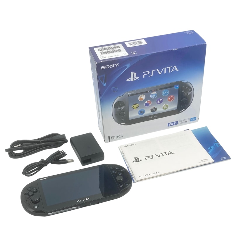 中古 PlayStation Vita Wi-Fiモデル ブラック (PCH-2000ZA11)