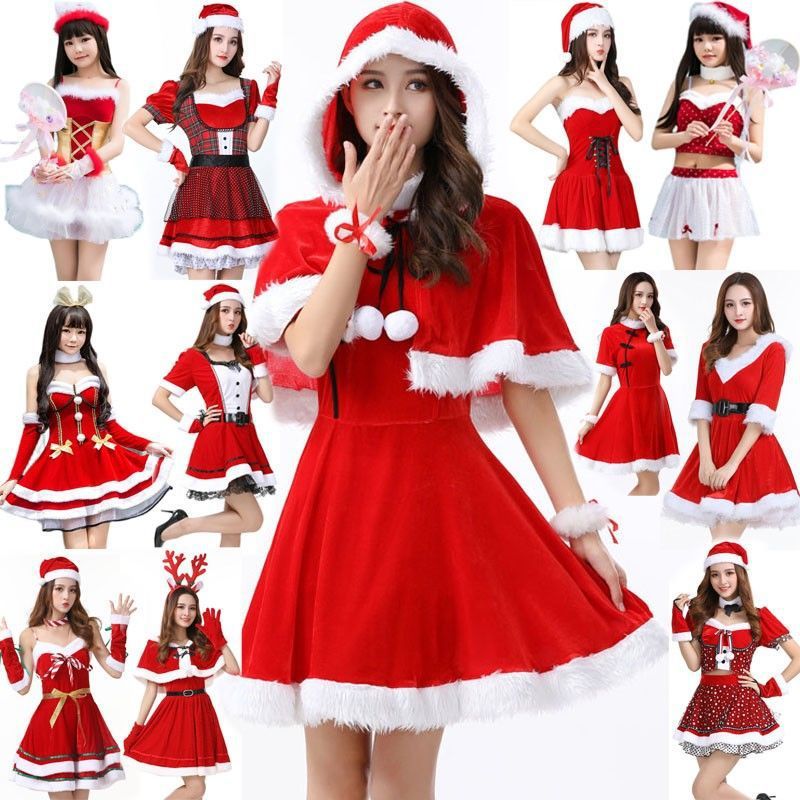 クリスマスコスム 女性用 クリスマスコスム スカート ハロウィン ゴールドベルベットスーツ 大人用 コス パーティー衣装