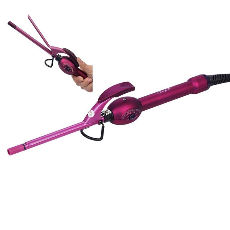 CkeyiN ヘアアイロン カール 9mm コテ カールアイロン 極細 セラミック プロ仕様 急速加熱 80℃-230℃ 自動電源OFF 男女兼用 海外対応…