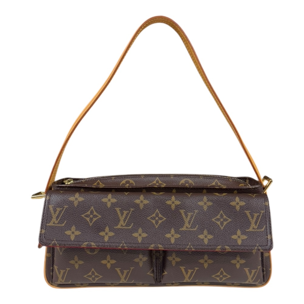 ルイヴィトン ヴィバシテMM モノグラム ショルダーバッグ モノグラムキャンバス M51164 ブラウン LOUIS VUITTON 中古