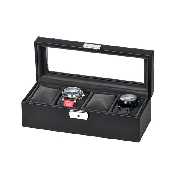 エスプリマ 合皮 4本 時計収納ケース SE83520BK 7,580円