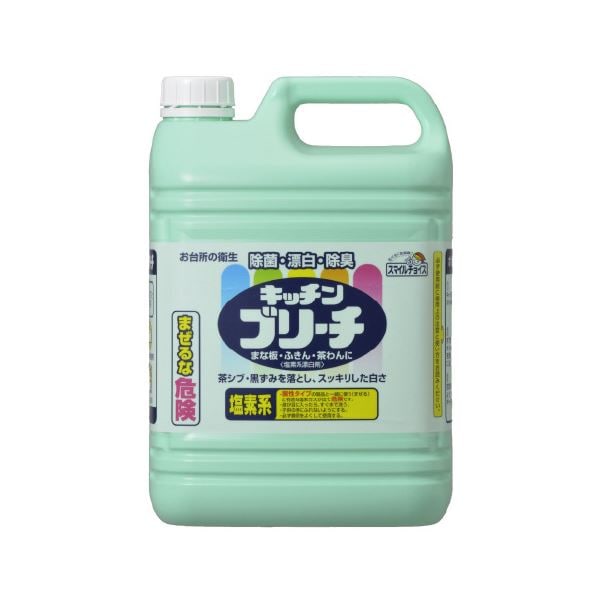 （まとめ）スマイルチョイスキッチンブリーチ 本体（5kg）×3本(×2セット)