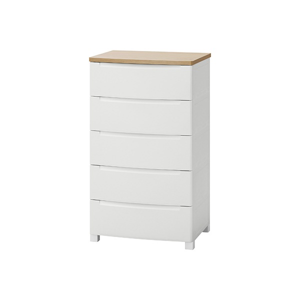 KDMG-565WT ホワイト ウッドトップノックダウンチェスト