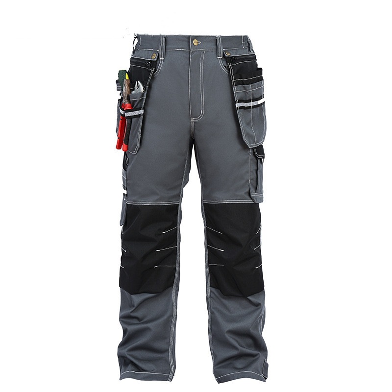 作業ズボン メンズ カーゴパンツ マルチポケット 多機能 耐摩耗 着心地 作業服 作業着 春夏 秋冬 作業パンツ ロングパンツ 長ズボン 大きいサイズ グレー 黒