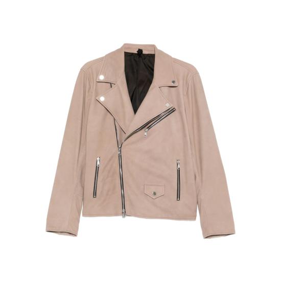 TAGLIATORE Men Bikers Jacket CHE26 01 FRANKLIN TAUPE NEUTRALS