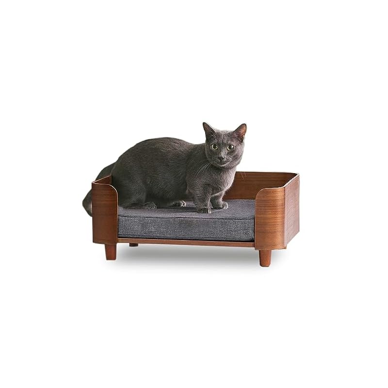 【即納】アイリスオーヤマ 猫 ベッド 犬 ベッド プライウッド スクエアペットベッド インテリア PW-SPB49 ウォールナット 8,127円