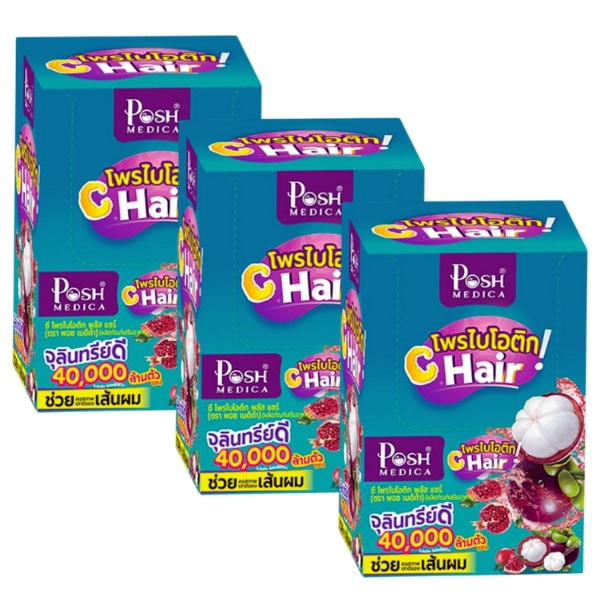 Posh Medica Probiotics C Hair 1 Box/6 Sachets(3-Pack)