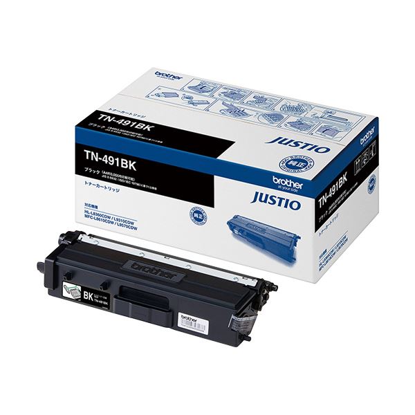 (まとめ）ブラザー トナーカートリッジ ブラックTN-491BK 1個(×3セット)