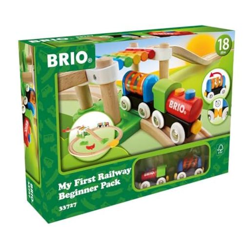 BRIO (ブリオ) レールウェイ マイファースト ビギナーセット [全18ピース] 対象年齢 1歳半~ (電車 おもちゃ 木製 レール) 33727 5,357円