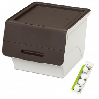 収納ケース フロック レギュラー30深型 2個組 キャスター付き fr-30-2+K Nブラウン/NBR