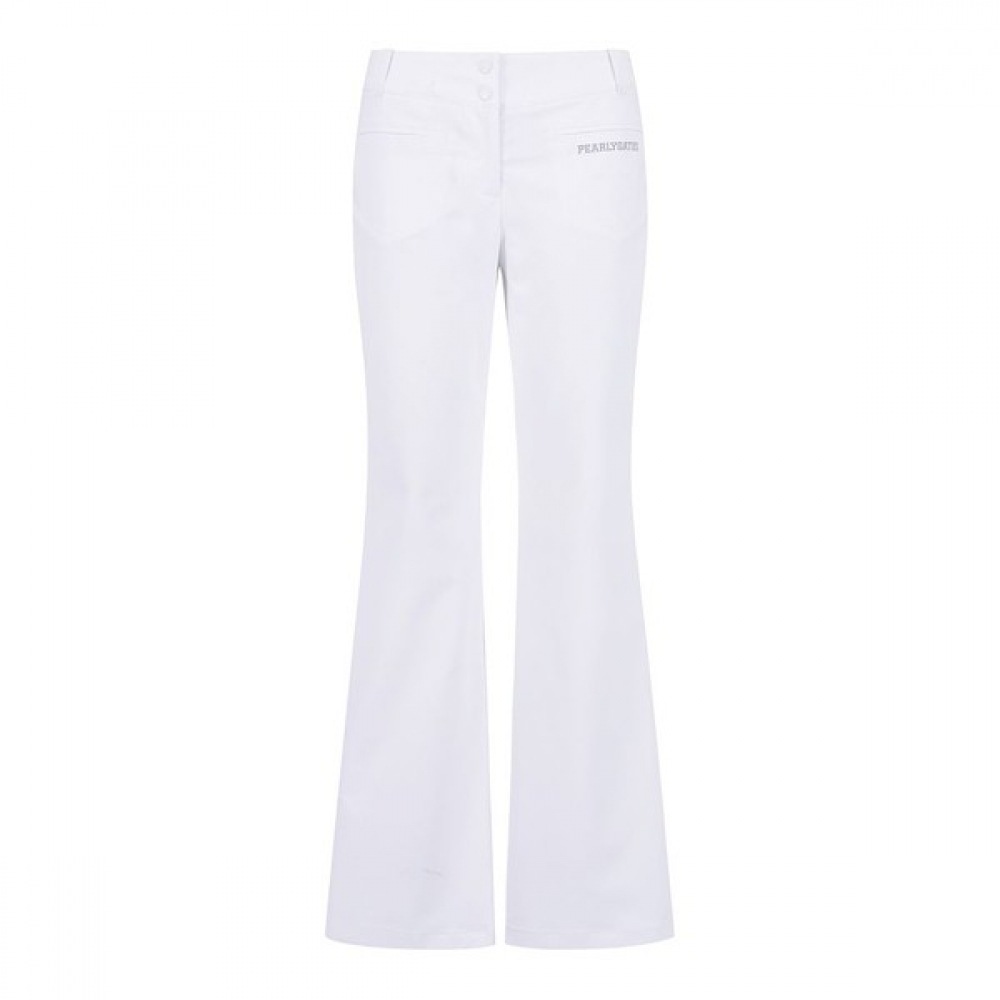 [パリゲイツ] レディースバックロゴバンディングブーツカットパンツ