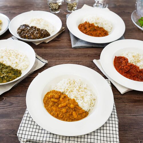 「ファイブミニッツ・ミーツ」 5種の無水調理カレー