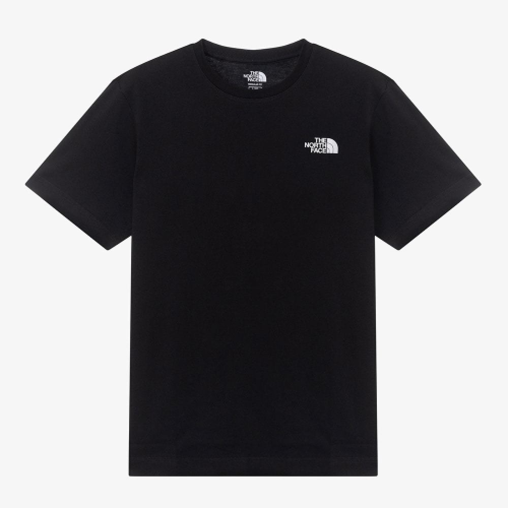 ザ・ノース・フェイス NT7UR00K ホワイトレーベルコットンショートスリーブラウンドTシャツ_ブラック
