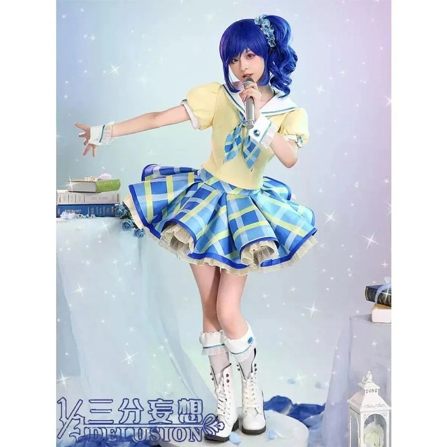 R【三分妄想13Delusion】アイカツアイドルカツドウ 霧矢葵 コスプレ衣装 コスチューム39