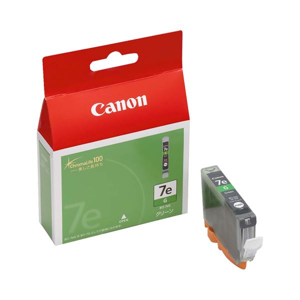 （まとめ） キヤノン Canon インクタンク BCI-7eG グリーン 0371B001 1個 (×4セット)