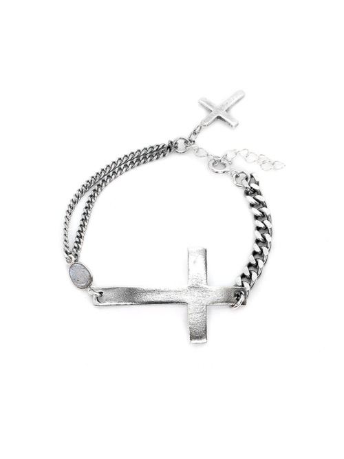 【HARANG】 HR 196B_ Labradorite Silver Chain Bracelet 正規品