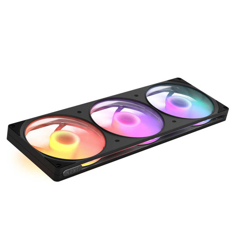 【2026年06月18日発売予定】NZXT　ケースファン シングルフレーム F420 RGB(2026)［ 420mm / 2000RPM(ファン1基あたり) ］ ブラック　RF-R242U-BF