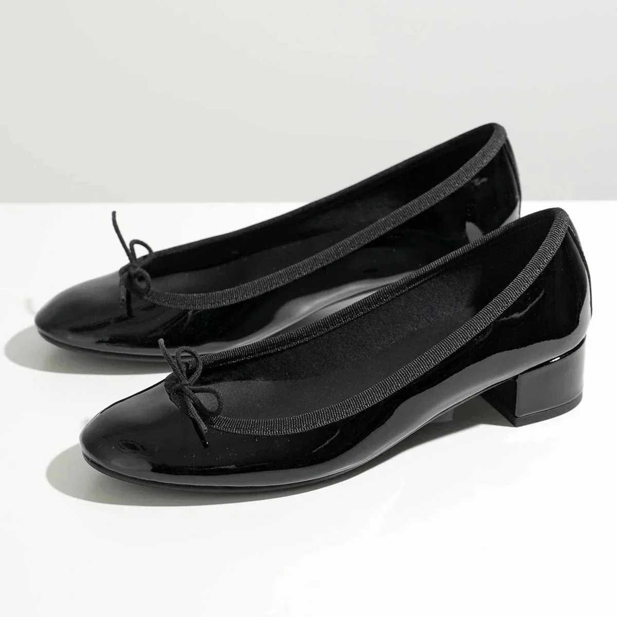 repetto レペット バレエシューズ Camille gomme カミーユ V080 VLUX レディース パテントレザー ゴム パンプス 3.0cmヒール 【mega】