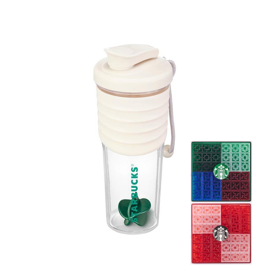 デイリー シェーカー 700ml + 丹青ブロック セット 韓国スターバ グッズ