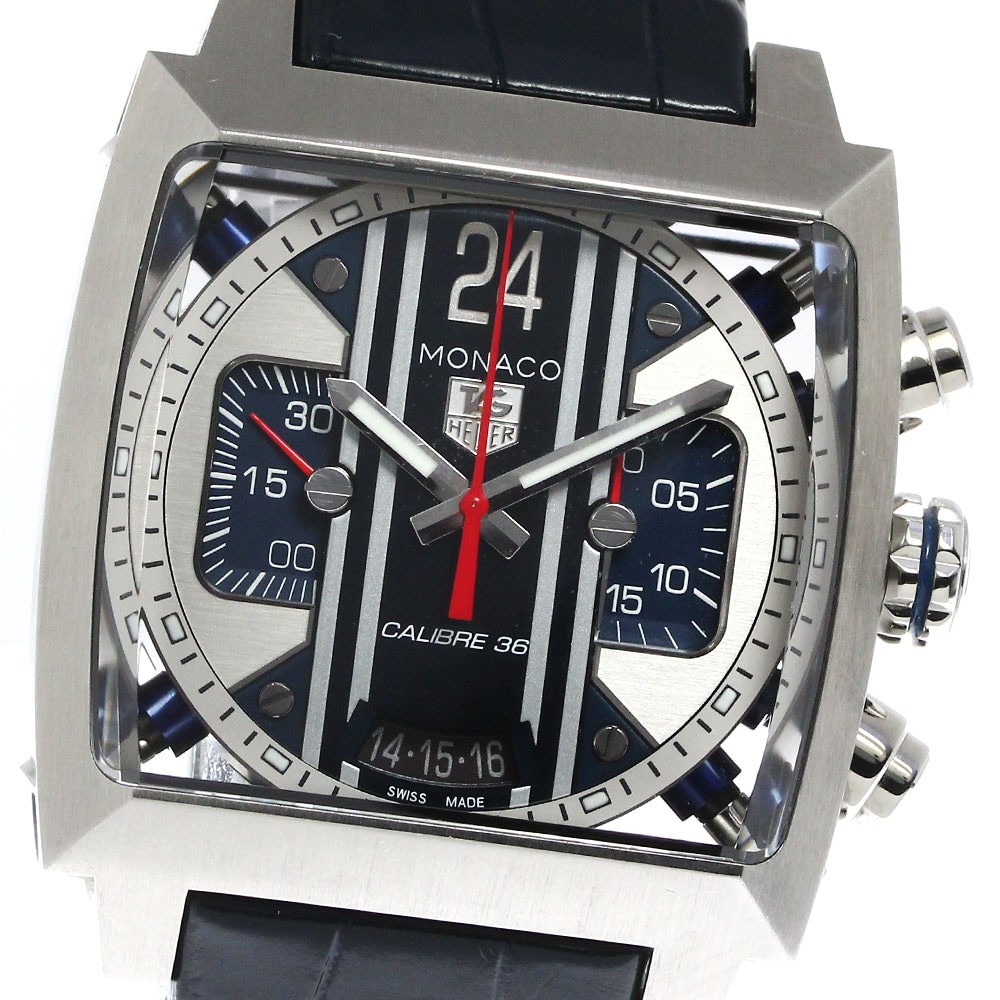 タグホイヤー TAG HEUER CAL5111 モナコ24 クロノグラフ キャリバー36 自動巻き メンズ _806308【中古】
