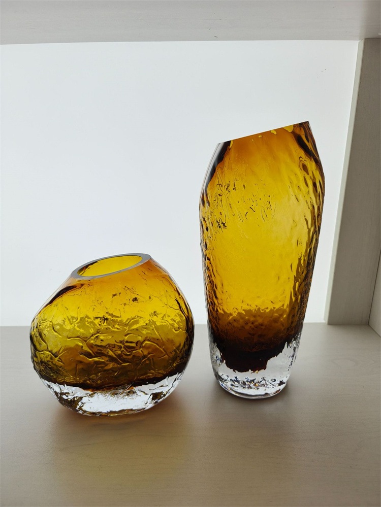 INSスタイル シンプルガラス花器 玄関置き 装飾用花瓶 部屋のアクセント