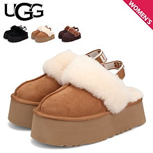 サンダル ファー ファンケット レディース 厚底 ブラック ダーク 黒 1113474