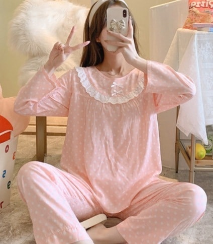 ルームウェア パジャマ デート モテアイテム ネグリジェ ロング丈 長袖 リネン 可愛い きれいめ 上品 おしゃれ かっこいい 可愛い ラブリー キュート ガーリー クール モード系 セクシー