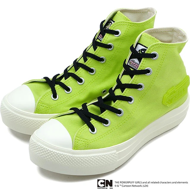 スニーカー オールスターライト PLTS ハイカット パワーパフガールズ [31312542] THE POWERPUFF GIRLS レディース 靴 シューズ 厚底 コラボ BUTTERCUP