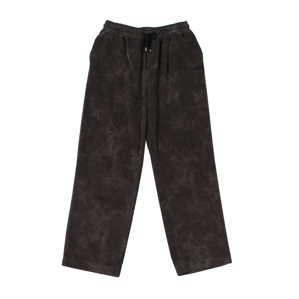 CORDUROY LOGO WIDE PANTS vintage gray
