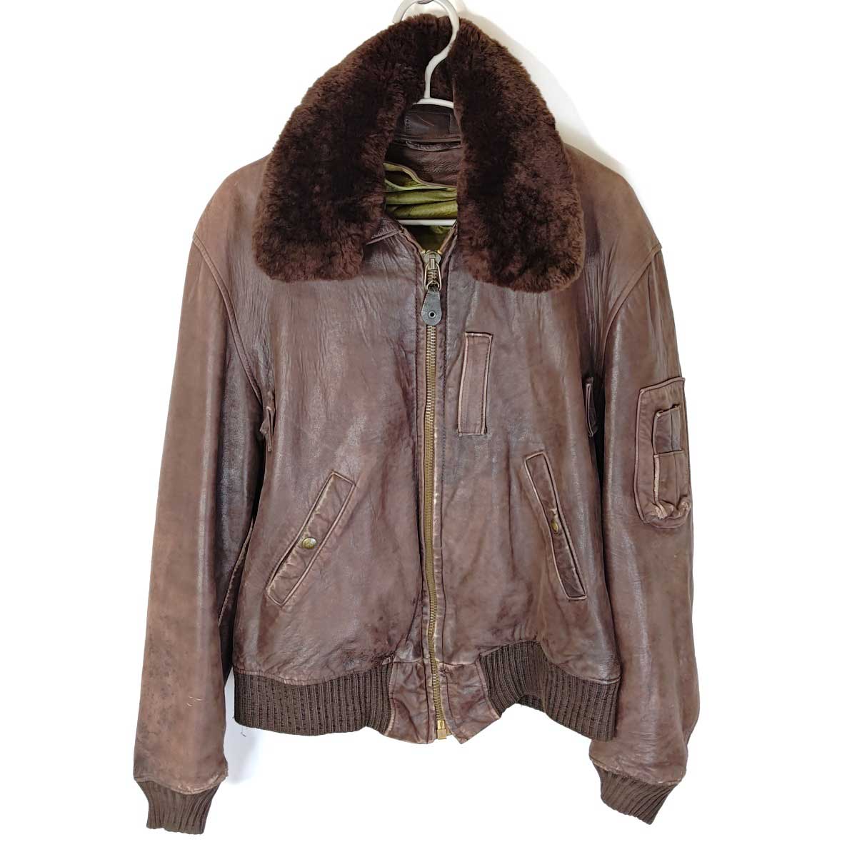 【中古】アヴィレックス TYPE-B15 フライトジャケット A.C. CONTRACT 1978-01 SPEC. NO. 816-47 S ブラウン メンズ AVIREX T