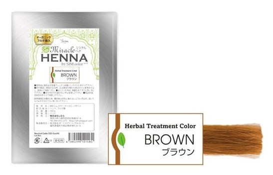 ミラクルヘナ シムカラー100g×5 (ブラウン)