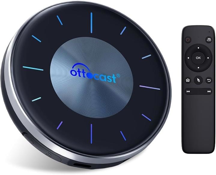 互換品Ottocast OttoAibox P3 オットキャスト CarPlay Android 12アタブター nano SIMカード/Micro SDカードスロット リモコン付き