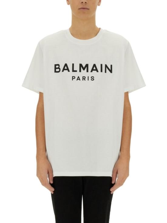 BALMAIN Men T-Shirts EH1EG010BB73 GAB White